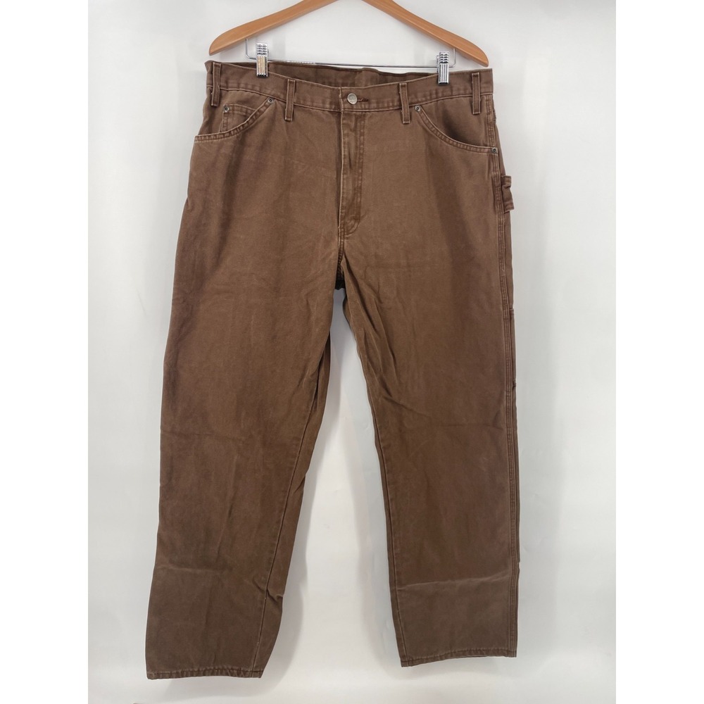Dickies Men Relaxed Fit Duck‎ Utility Work Pant *FITS 38x32.5 Skate Grunge Brown